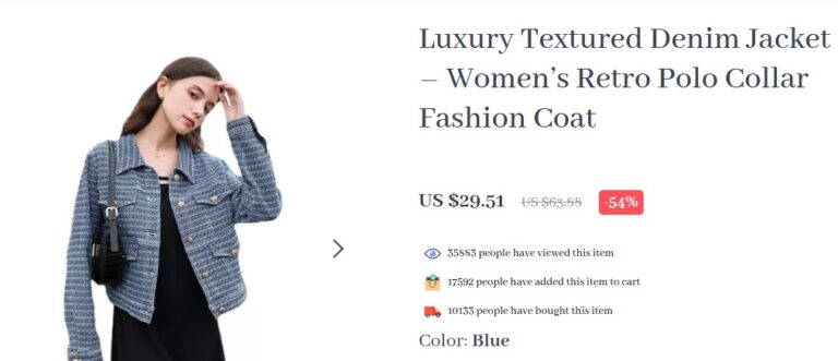 Luxury fashion accessories shop in USA